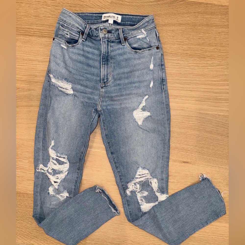 Abercrombie CURVE LOVE High Rise Super Skinny Ankle Jean